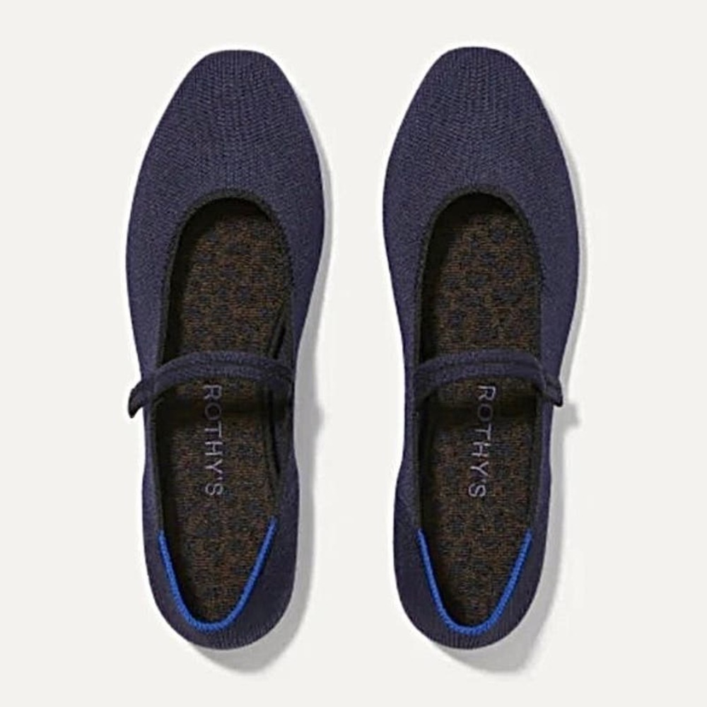 Rothy’s The Square Mary Jane in Maritime Navy Women’s Size 7